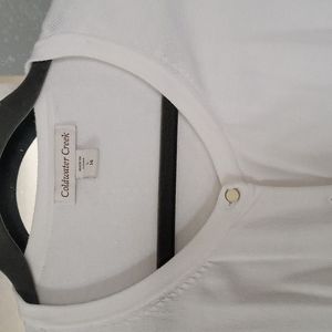 White Coldwater Creek cardigan